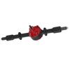 Metal Rear Bridge Axle Drive Shaft for WPL D12 RC Car Upgrade Parts Accessories(Black Red )