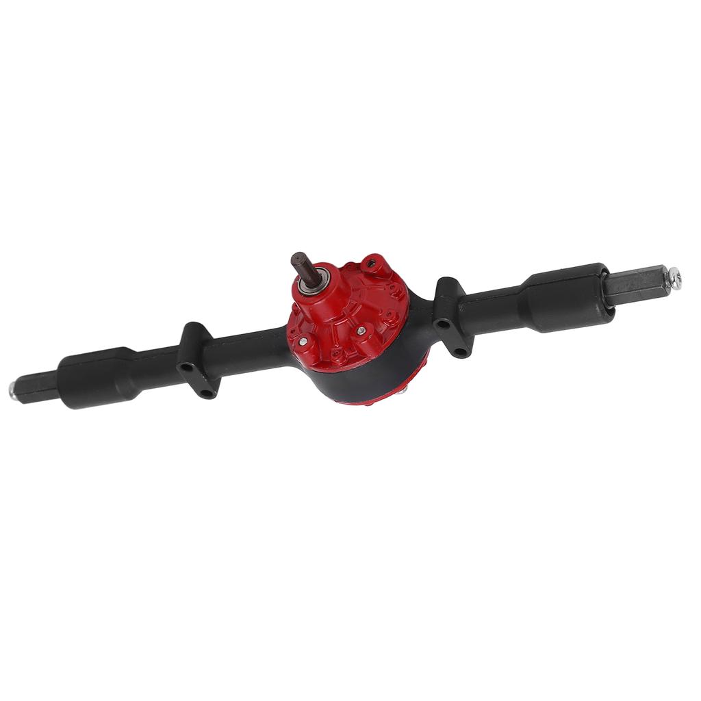 Metal Rear Bridge Axle Drive Shaft for WPL D12 RC Car Upgrade Parts Accessories(Black Red )