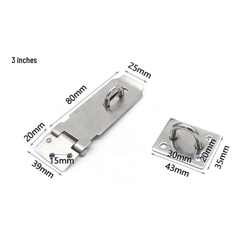 Jin Rong Da Stainless Steel Anti-theft Door Lock Plate and Safety Bolt