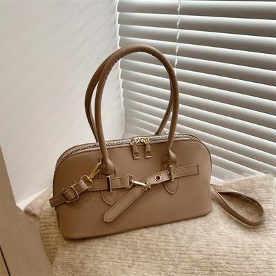 Nischen-Design Handtasche Damentasche neue Mode Retro Schultertasche schlichte große Kapazität Umhängetasche
