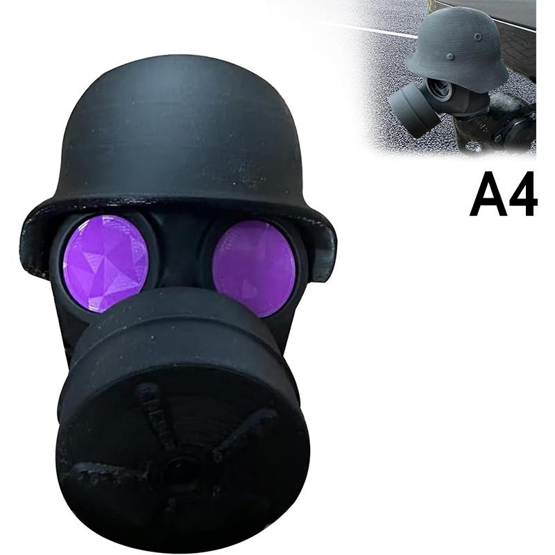 Çelik Kask ve Gaz Maskesi ile Römork Çeki Kancası Kapağı 3D Baskılı Römork Çeki Topuzu Kapağı Alıcı Tüpünün Paslanmasını Önler