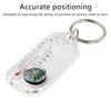 Compass And Thermometers Keychain Survival Thermometer Compass Keychain Mini Pocket Sized Compass Keyring Outdoor Equipment