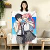 1PC Franxx Zero Two Patterned Flannel Blanket Suitable For All Seasons For Home Decor Warmth And Comfort Gifts Holiday Present