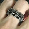 2026 Cool Band Skull Ring Stainless Steel Mens Women Fashion Fashion Biker Skull Ring