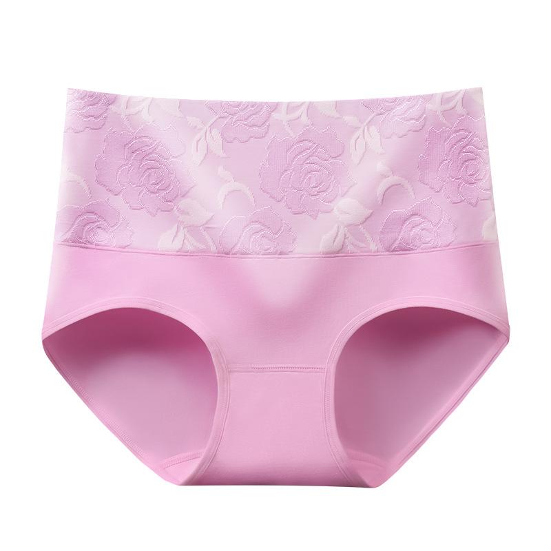 Large Size Women Spring and Autumn High Waist Belly Lift Hip Briefs