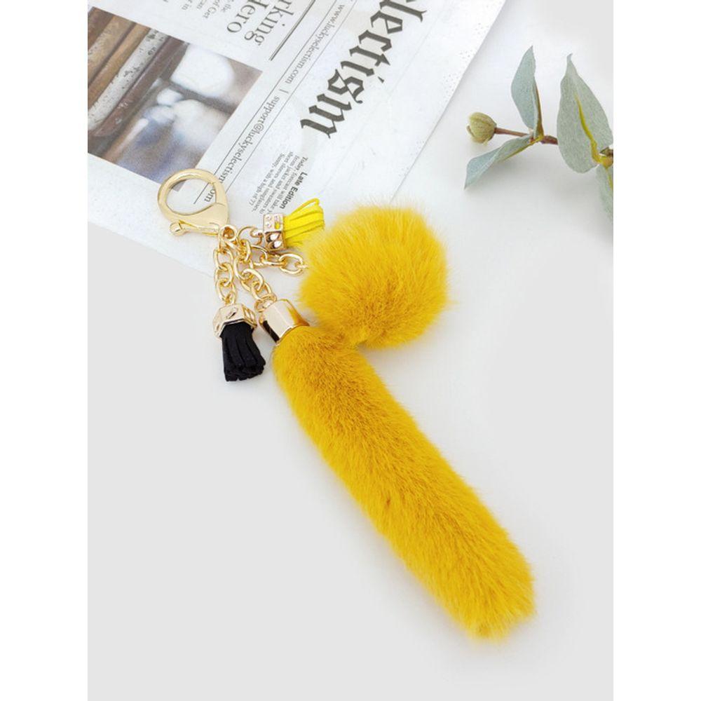 

Меховой брелок LALA - Желтый FREE