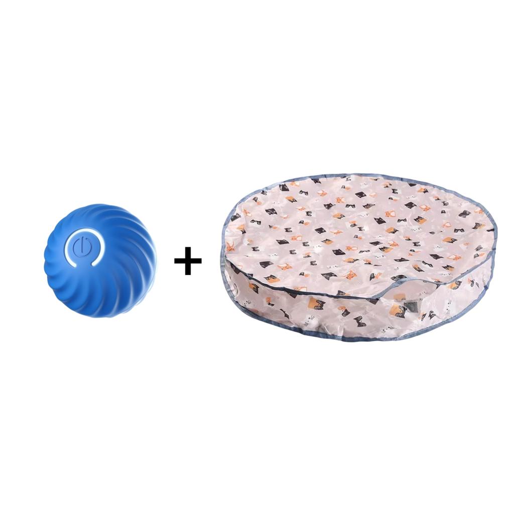Interactive Dog Toys Moving Ball with Cover Self Rolling Dog Ball for Small/Medium/Large Dogs Automatic Dog Toys Keep Them Busy