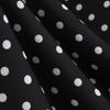 Damen Vintage Polka Dot Swing Kleid mit Kragen und Gürtel für Partys