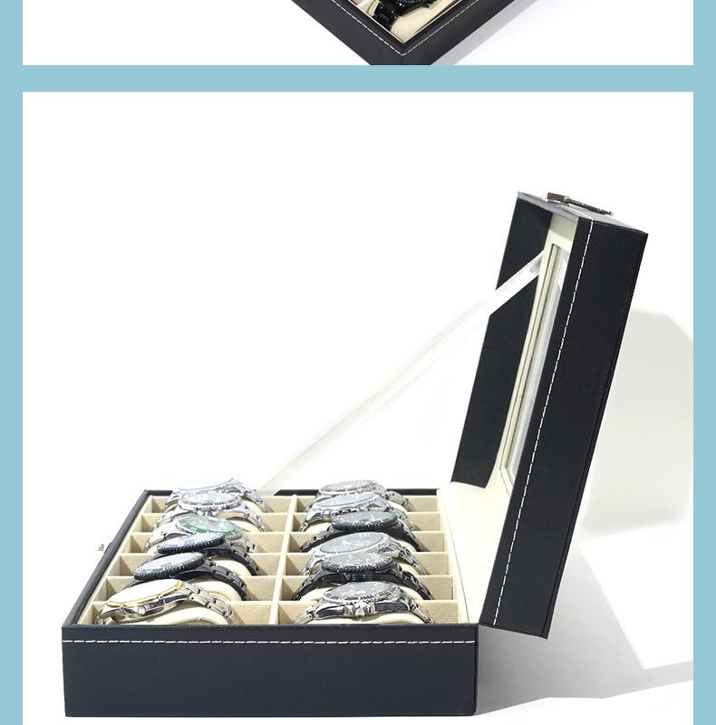 High-End Mechanical Watch Display & Storage Box - Large Capacity Wristwatch Organizer