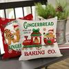 Gingerbread Delights: Festive Christmas Pillowcases with Baked Goodies Designs Sofas, Bedroom Pillow Covers, Holiday Gifts