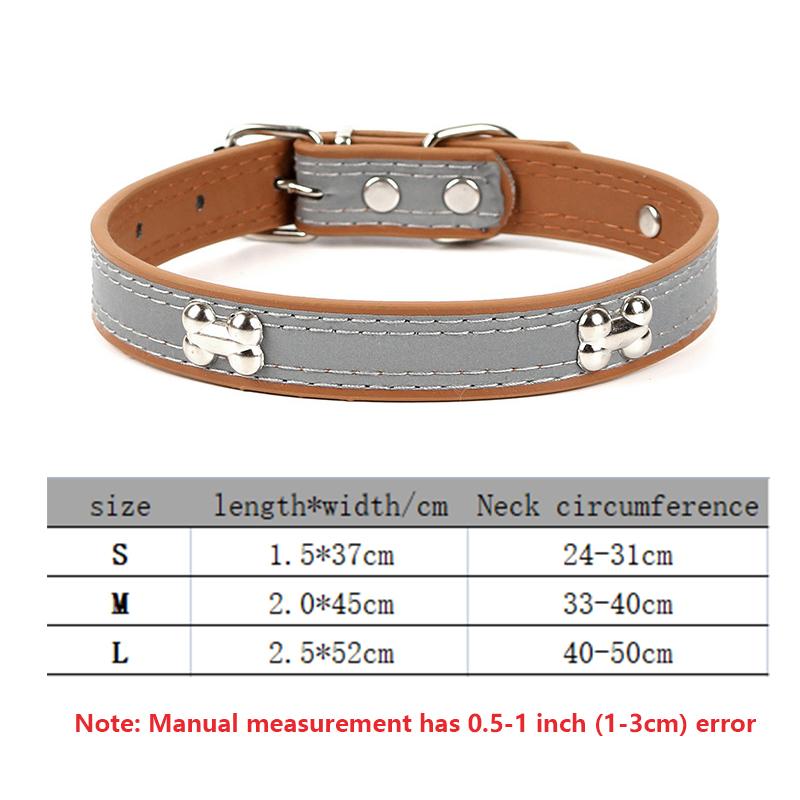 

Reflective Dog Collar,Soft Microfiber Breathable Pet Collar Adjustable PVC Rivets Sturdy Metal Buckle for Small Medium Large Dog S 1.5X37cm темного кольору хакі