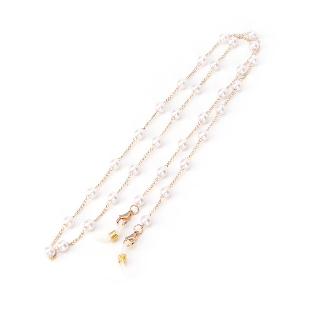 Eyeglasses Chain Holder Alloy Fashionable Artificial Pearls Sunglasses NonSlip Strap Holder