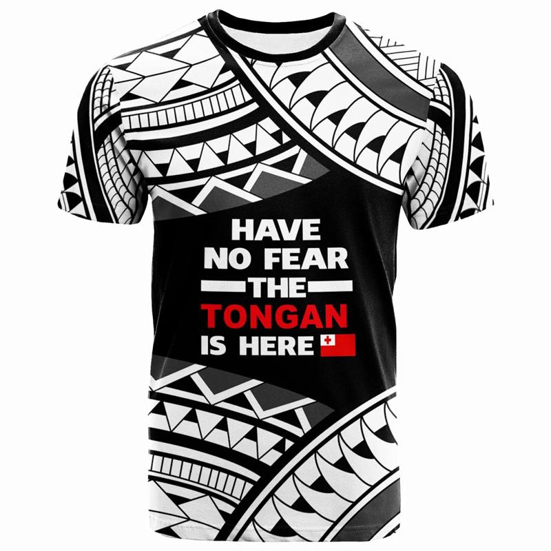 

Tonga 3D Printing T Shirt For Men Clothes Polynesian Graphic T-shirt Fashion 4XL