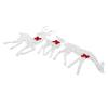3 Piece Lighted Christmas Deer Family Set Outdoor Yard Decoration with LED Lights Red Bows Mother Child Reindeer Garden Decor