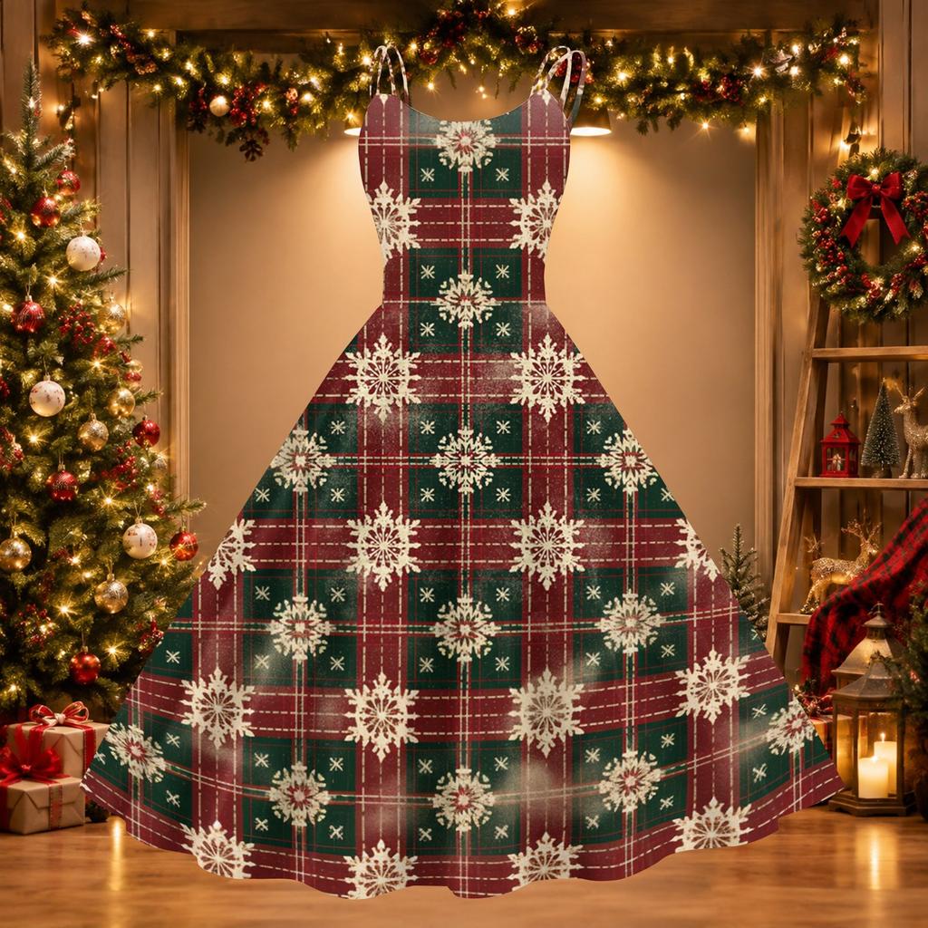 Damen Halloween Print Schulterfreies Vintage Kleid für Halloween-Partys und Veranstaltungen