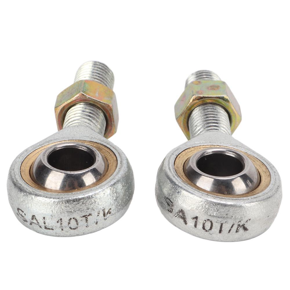 2Pcs Left Right Hand Thread Ball Joint Heim Joint M10 Thread Tie Rod Ball Joint For Quad