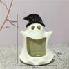 Hochtemperatur Weißes Porzellan Wohnzimmer Aromatherapie Kerzenständer, Lustiger Halloween Cartoon Kürbis Geist Aschenbecher Dekoration