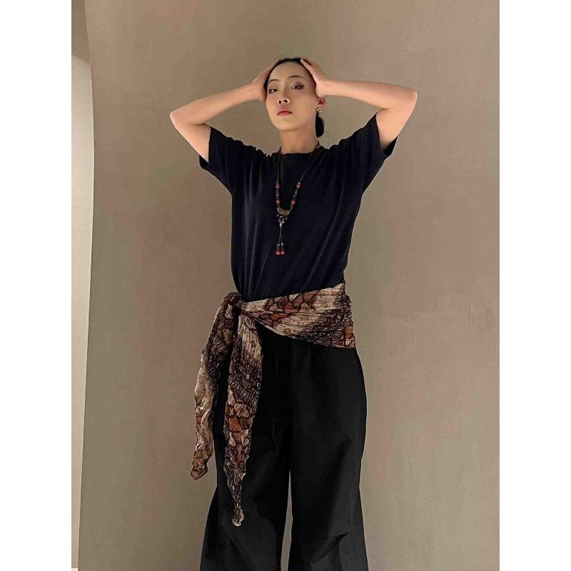 Jazz dance fart curtain hip scarf exotic ethnic style shawl scarf multifunctional belt accessories vintage niche waist chain