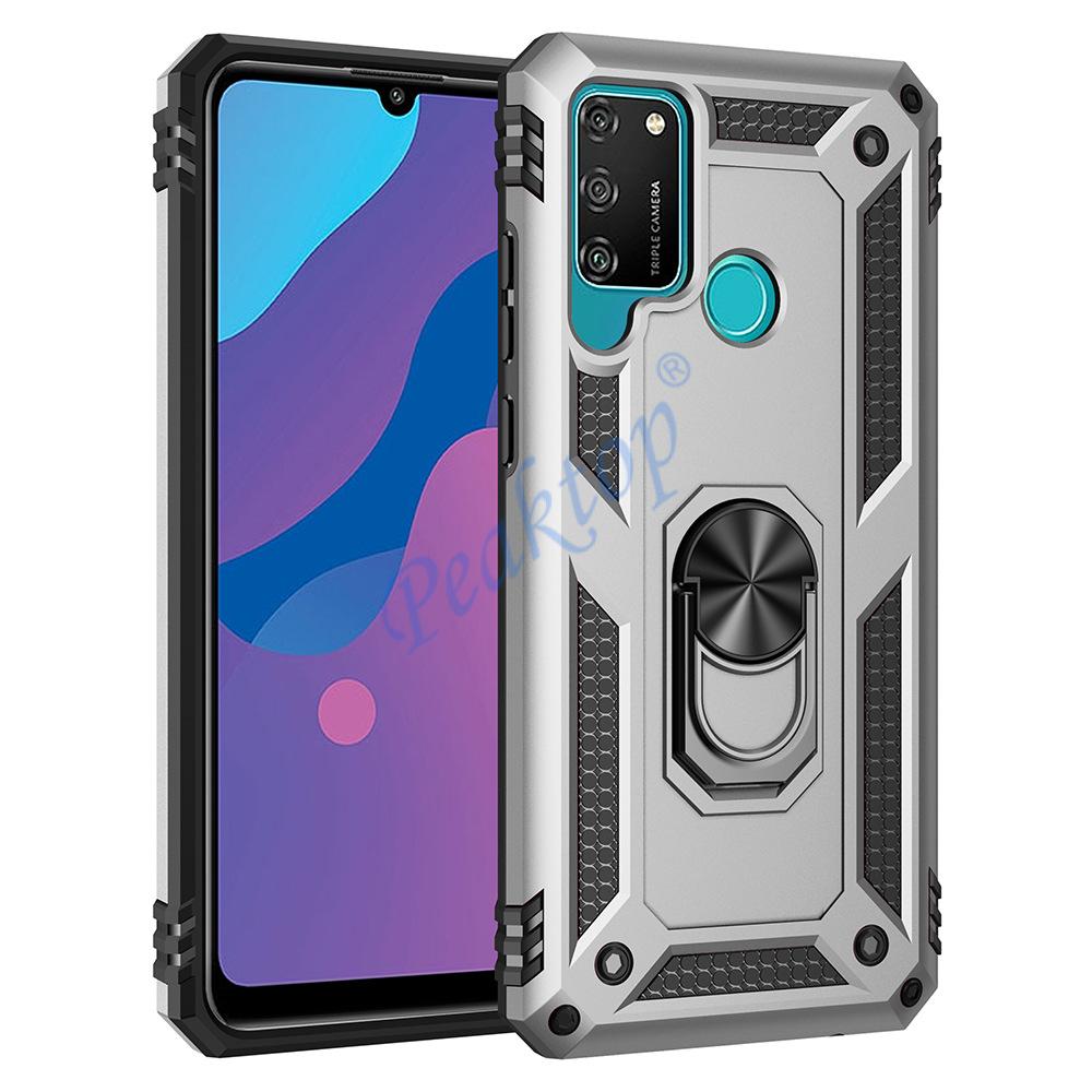 for Honor 9A Case for Honor 9 A Cover Military Armor Bumper Shockproof Magnetic Car Holder Phone Case for Huawei Honor 9A