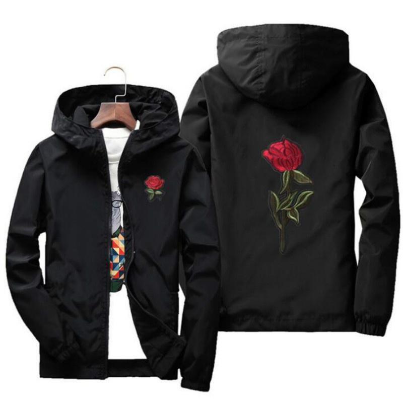 rose embroidered jacket mens