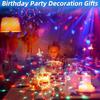 RGB Sound Activated LED Disco Ball Light with Remote Control Rotating DJ Stage Lamp for Home Car Party Club Christmas Decoration