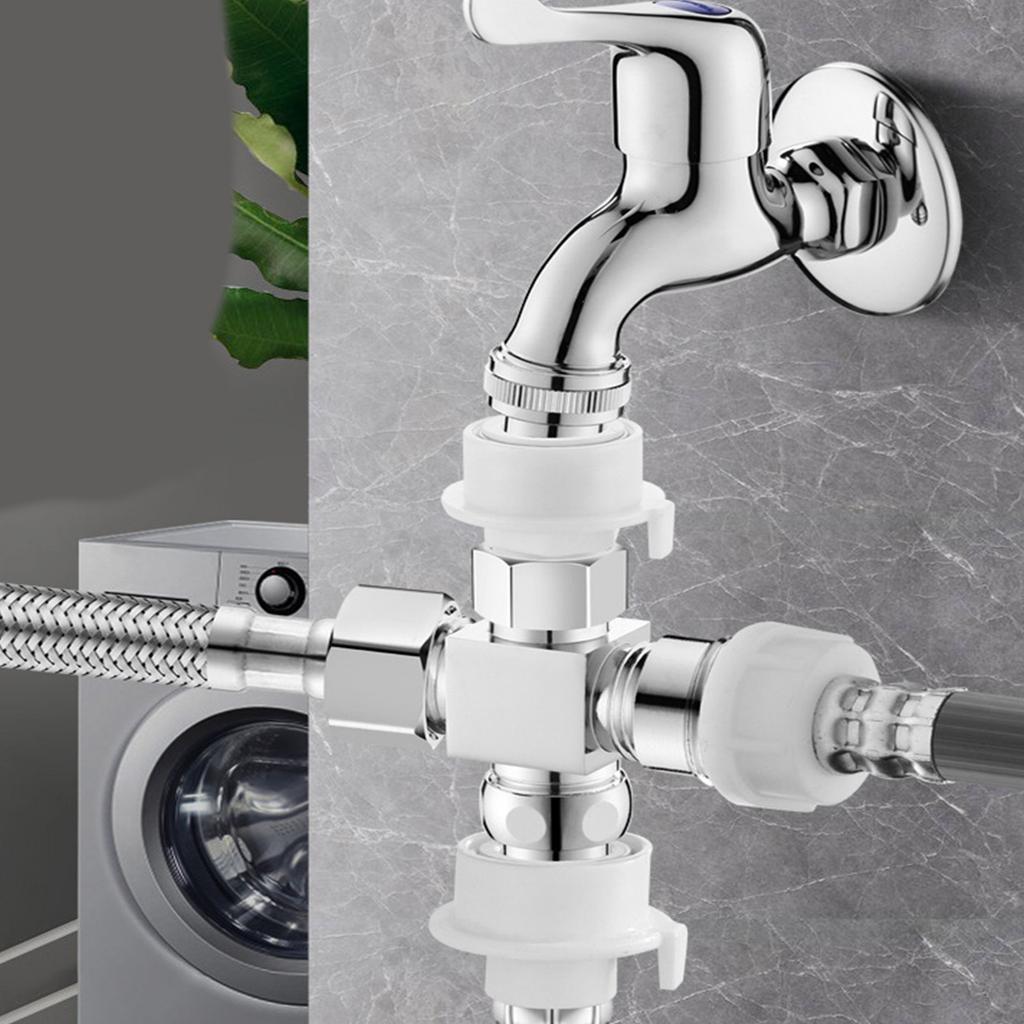 Adaptér na vodovodní baterii pro pračku Rozdělovač vody Zařízení pro odklon přívodu vody Rozdělovač/Přepínač pro vodovodní baterii pračky