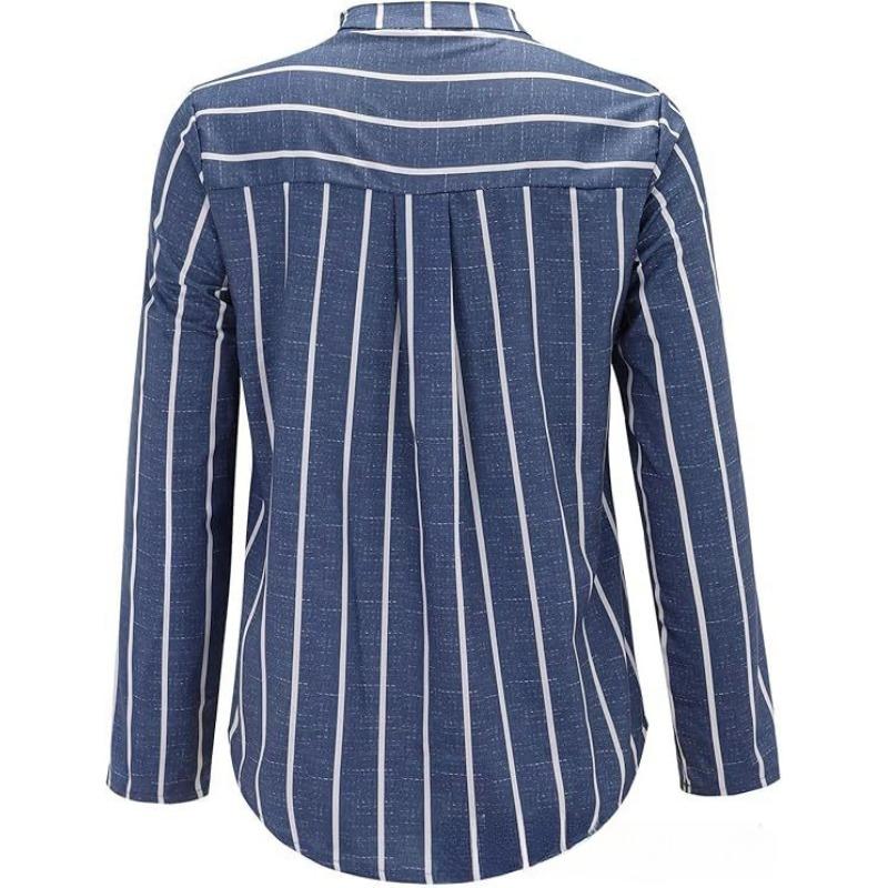 Simple and Stylish Striped Printed Women's Blouses & Shirts