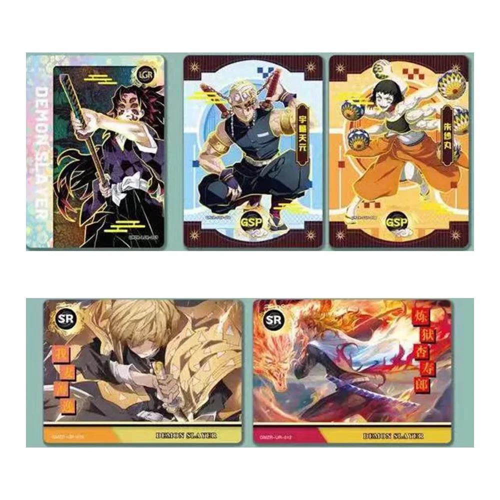 Nouvelle édition Boîte de boosters Cartes Demon Slayer Personnage de jeu Anime Rare Carte de la Collection Diamant Rare Et Cadeaux de fête de Noël