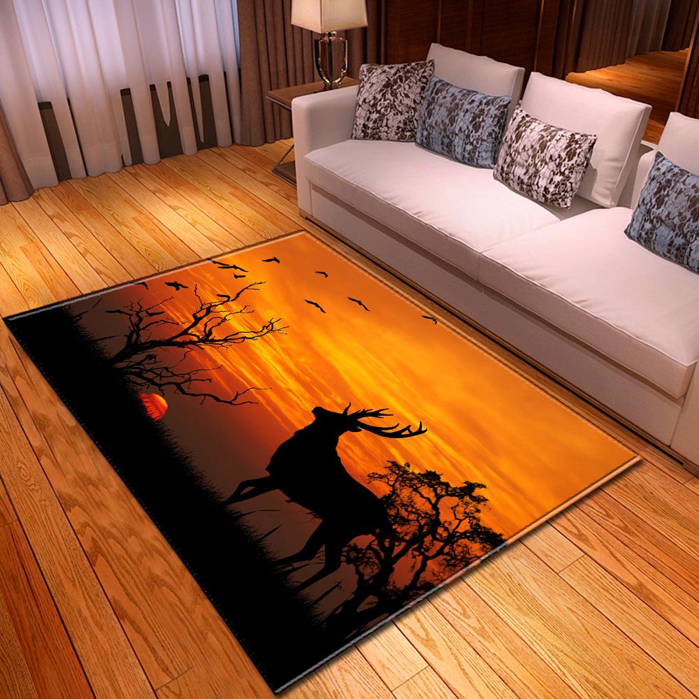 Animal Large Carpet Feather Wind Bedroom Floor Mat