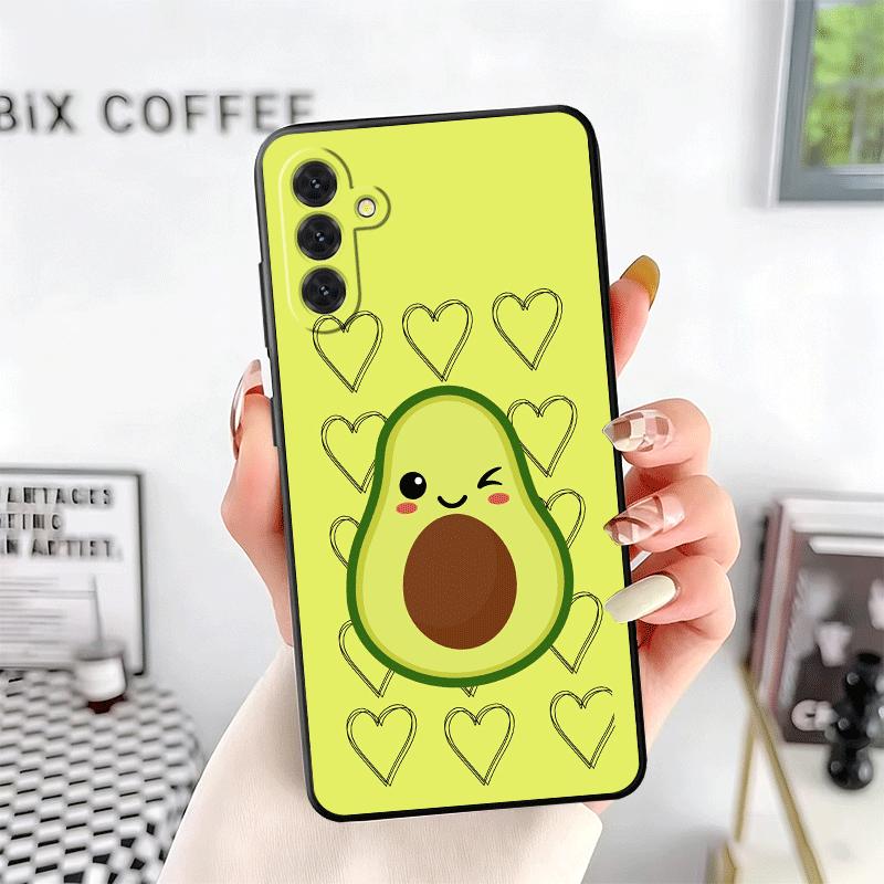 Cartoon Cute Avocado Soft Phone Case for Samsung A17 A37 A57 A16 A26 A36 A56 A15 A25 A35 A55 A14 A24 A34 A54 A13 A23 A33 A53 A52
