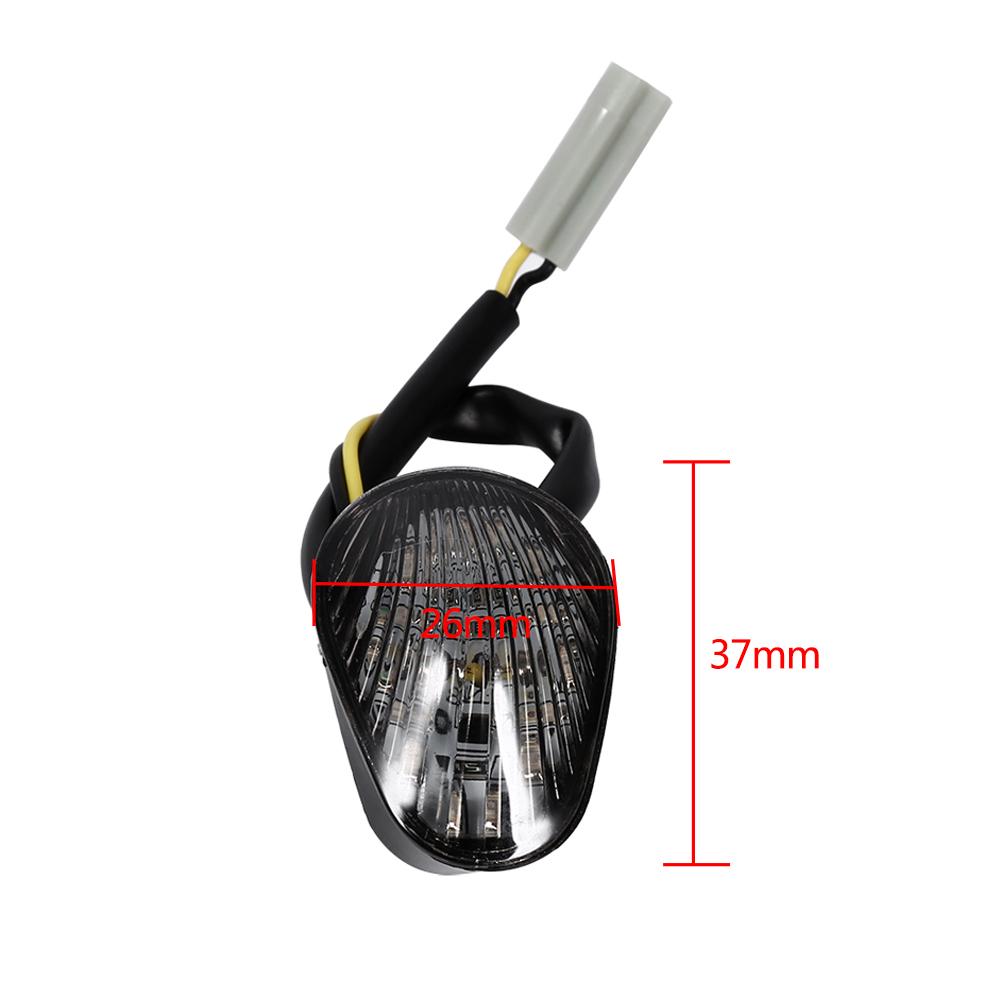1 Pair Motorcycle Amber LED Turn Signal Light Indicator Lamp Flush Mount For Yamaha YZF R1 R6 R6S