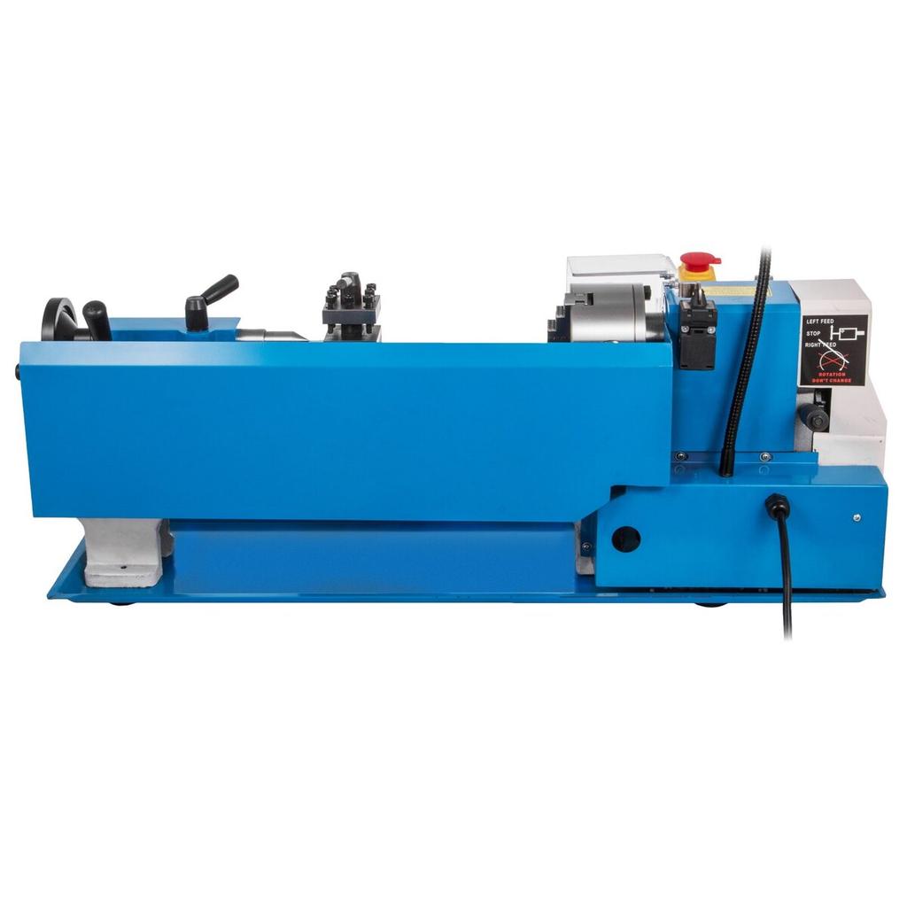 Mini Metal Lathe 550W Variable Speed Metal Lathe 50 to 2500Rpm Precision Mini Benchtop Lathe 7x14 Inch for Mini Precision Parts Processing Sample
