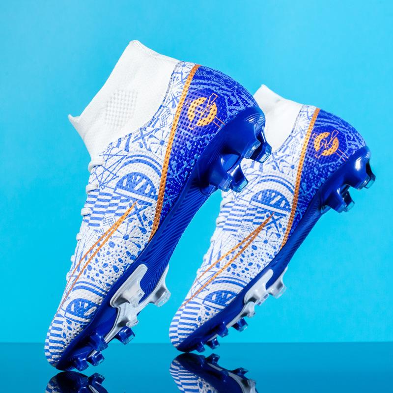 

High-top football shoes men s AG long nails TF broken nails women s lawn youth training shoes 35