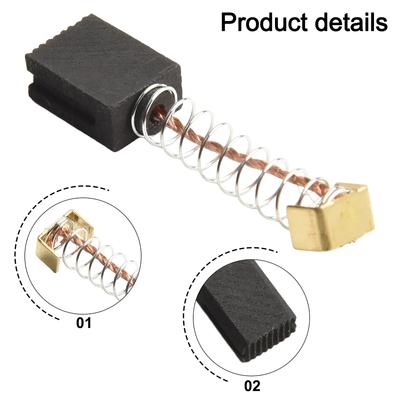 For Parkside PBH 1500 A1 Motor Brushes Electrical Repairs 6x10x14mm Easy To Use Carbon Brushes Power Tool Accessory