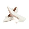 Barbara Leather Pointed Toe Ribbon Pumps 6.5cm Bbj221iv
