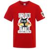 Funny Cool Cat 2025 Unisexs Everything Is Fine Logo Print Summer Refreshing and Non Stick To the Body Round Neck Tshirt