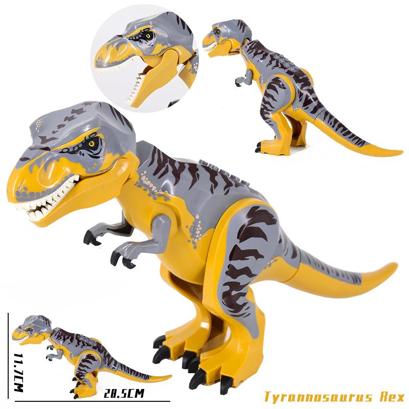 Jurassic World 2 Dinosaurs Figures Tyrannosaurus Rex Indominus Rex I-Rex Indoraptor Building Blocks Kids Toy Compatible