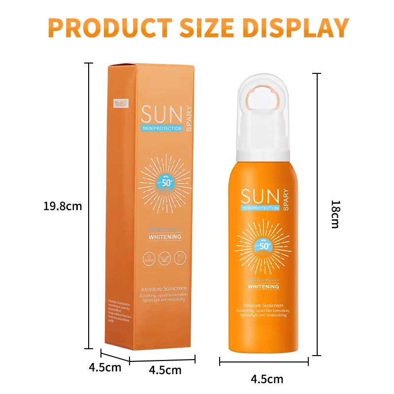 150ml Sonnenschutzspray Anti-Aging Anti-Falten Feuchtigkeitsspendende Whitening Sonnenschutzspray Gesichtskörper Hals Hautpflegecreme