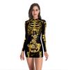 Bloody Role-play Dress For Women Halloween Scary Horror Cosplay Costumes Polyester Sexy Mini Gothic American Medieval Clothing