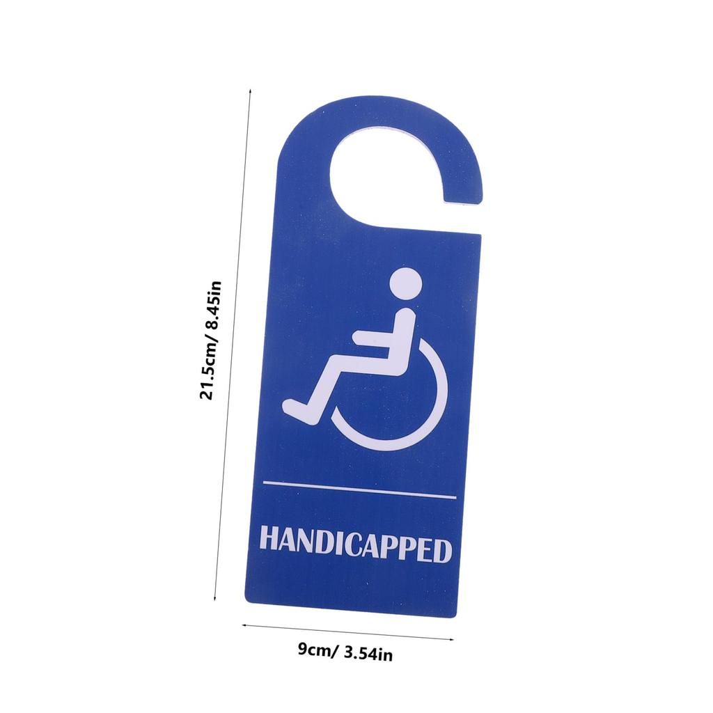 Artibetter 3pcs Blue Disabled Parking Signs Waterproof Weather Resistant Reinforced Material Vehicle Disabled Parking