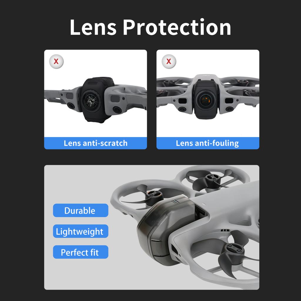 Lens Cap for DJI AVATA 161 Drone Lens Cover Gimbal Camera Guard Protector Shell Dustproof Scratch-Resistant Case Accessories