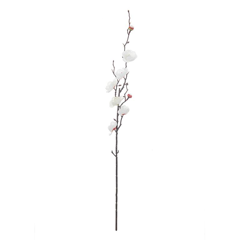 1PC Fiore Artificiale Ramo di Fiori di Pruno Fiore Real Touch per Tavolo Bouquet da Sposa Decorazione per la Casa Accessori per Ghirlande Natalizie