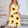 Women's Casual Fashion Breathable Floral Printed Vest Dress With Pockets