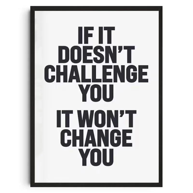 Gym Wall Art Poster Gym Inspirational Poster Home Gym Wall Decoration Gym Slogan Canvas Printing Decorative Painting Frameless