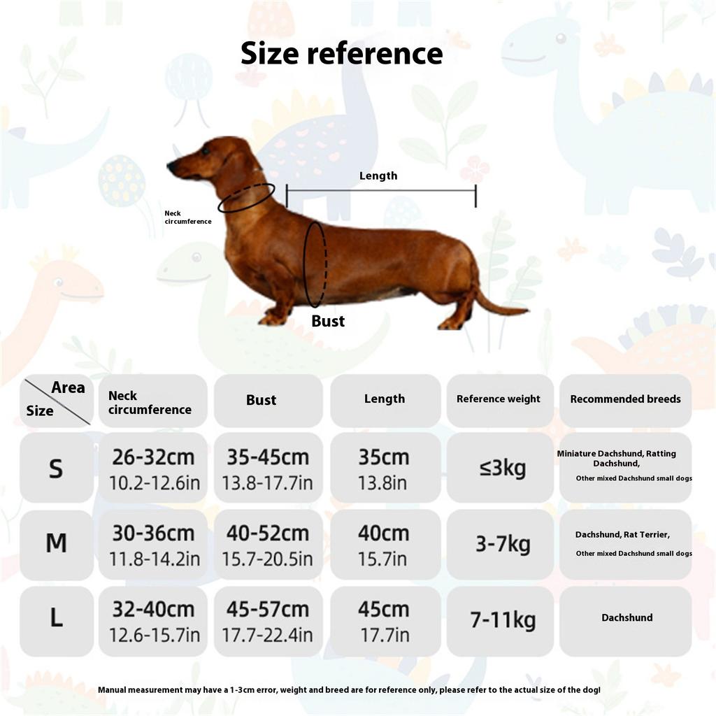 Dachshund Apparel Dinosaur Costume For Small Dog Simple To Wear Pet Cosplay Outfit For Theme Party Halloween Gathering