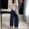 Women's Summer Lightweight, Loose-Fitting, Slimming Wide-Leg Pants: Solid-Color, Relaxed-Fit Straight-Leg Pants
