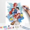 Disney The Little Mermaid Ariel DIY Oil Painting Art Painting Kit Home Wall Decor Handmade Gift Coloring Canvas Art Craft Room Decor
