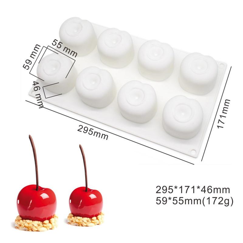 Simulated Fruit Silicone Mold Diy Fruit Dessert Mousse Cake Mold Candle Aromatherapy Soap Silicone Mold Home Decoration Mold
