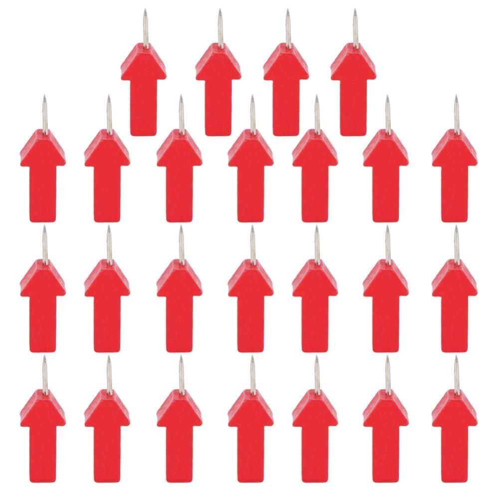40Pcs/ 25Pcs Thumbtack Red Star/Red Arrow Shape Photo Fixing Nail Push Pins  Bulletin Board 25Pcs Red Arrow