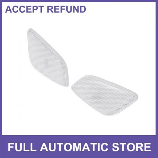 1Pair Front Bumper Side Marker Light Lamp Housings Fit for Jeep Wrangler White